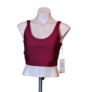 Calme Womens Endure Sports Bra Scarlet Red Size Medium NWT